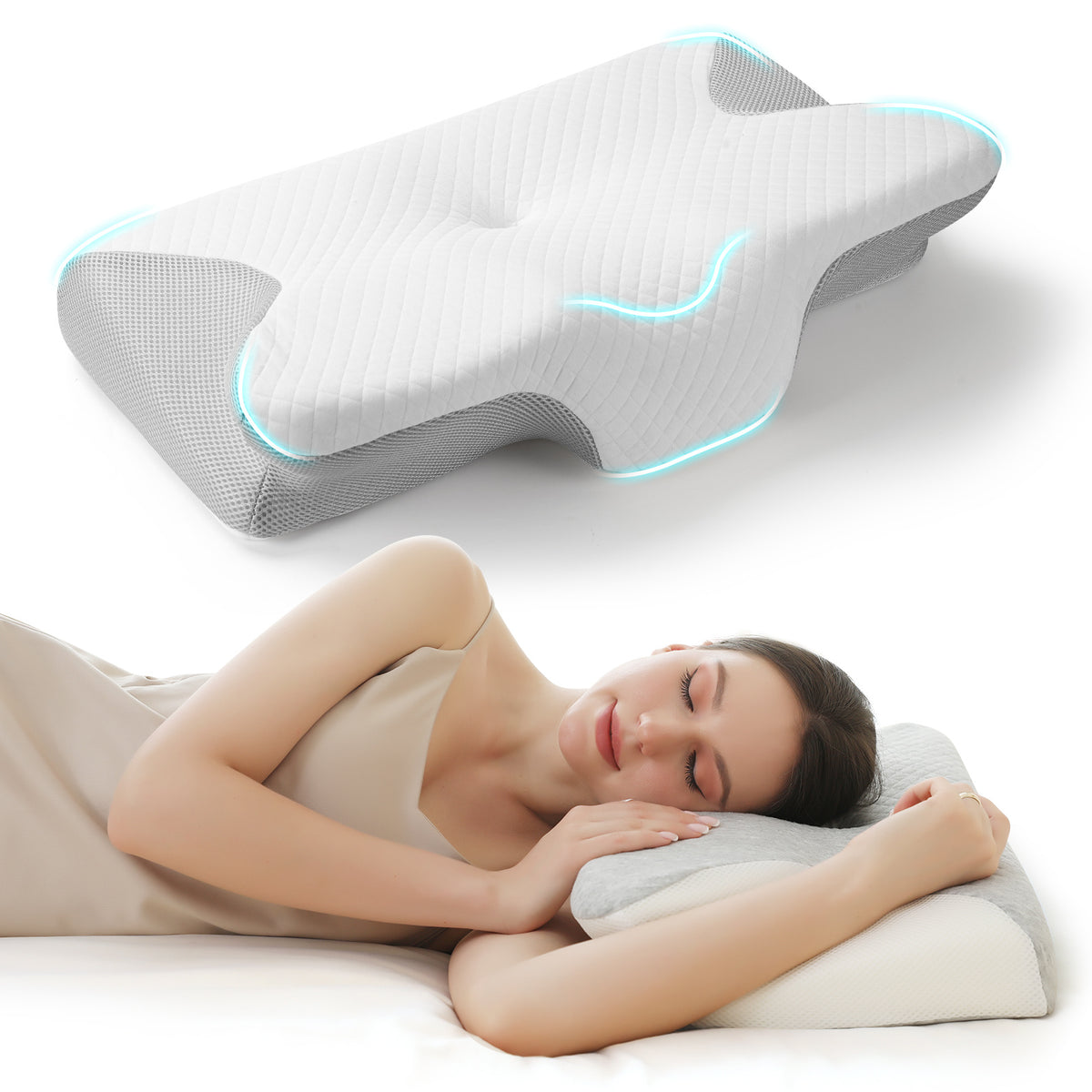 Butterfly Memory Foam Sleep Pillow