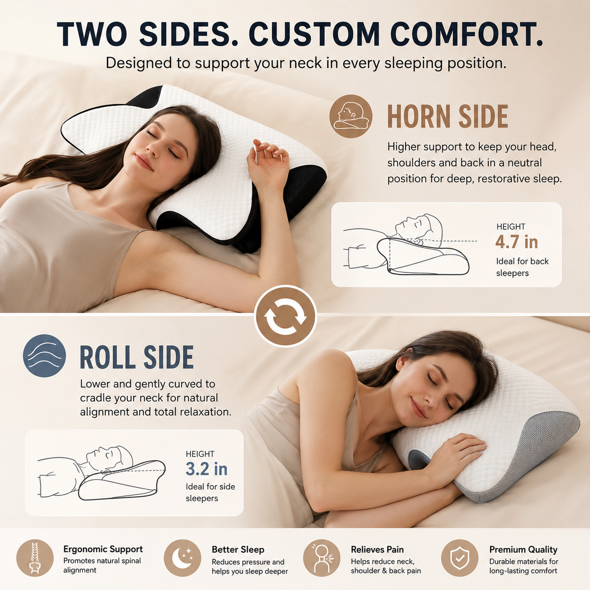 Butterfly Memory Foam Sleep Pillow