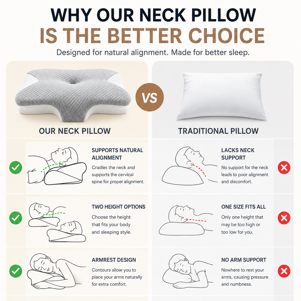 Butterfly Memory Foam Sleep Pillow